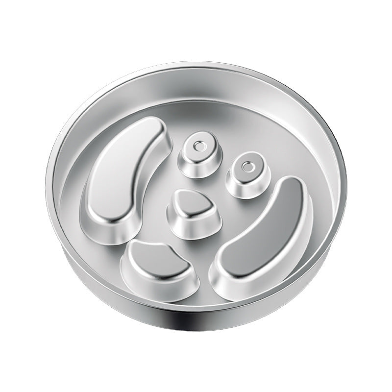 Heavy-Duty Stainless Steel Slow Feeder Bowl – No-Slip Rust-Resistant Anti-Choke Meal Station