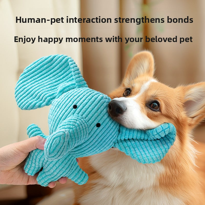 Plush Squeaky Bite-Resistant Dog Toy – Puppy Molar Teeth Grinding Boredom Relief