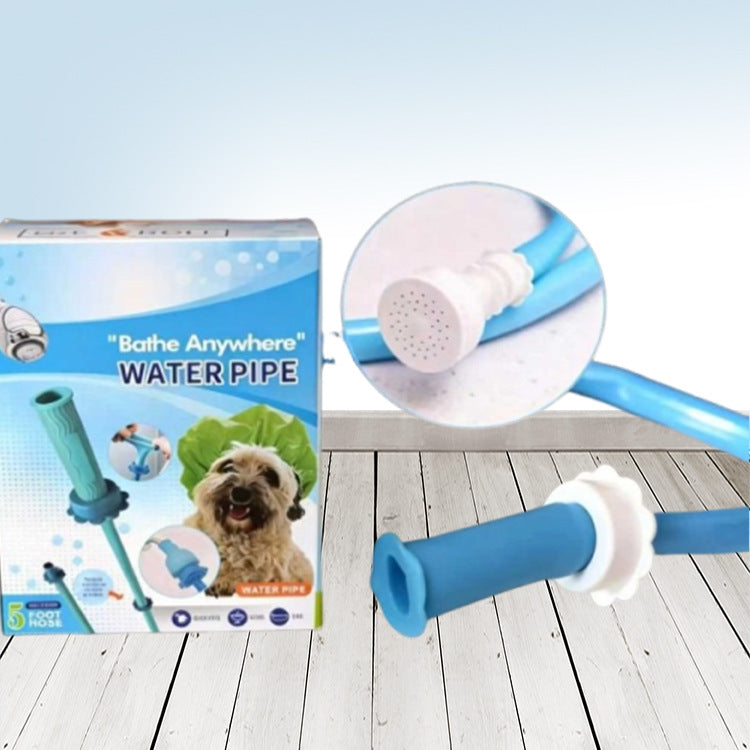 Leak-Proof Universal Silicone Pet Shower Hose – Lightweight High-Flexibility Rinsing Attachment
