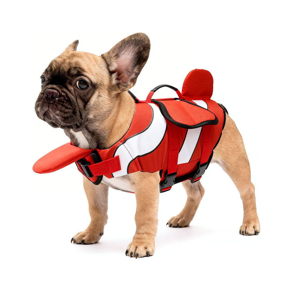 Clownfish Floating Dog Life Jacket – High-Buoyancy Safety Swim Vest For Water Activities