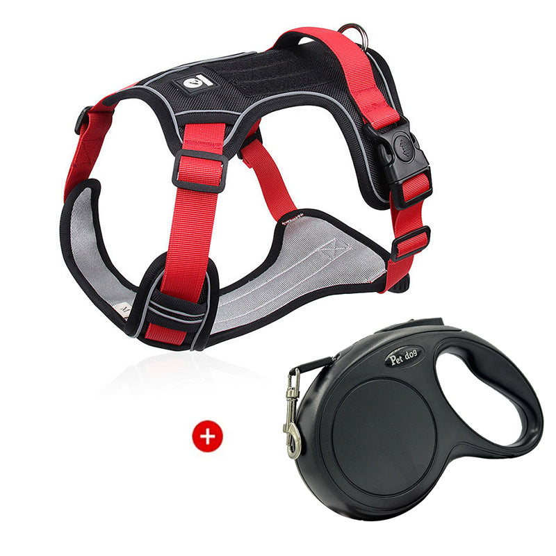 No-Pull Step-In Dog Harness Vest – Explosion-Proof Reflective Everyday Safety Walking Set