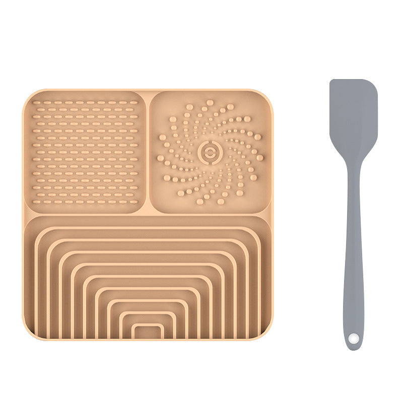 Anti-Anxiety Silicone Pet Licking Mat – Suction-Base Spill-Proof Slow Feeder Meal Station