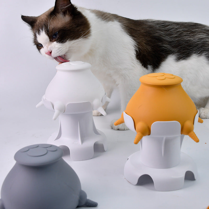 Silicone Self-Service Bionic Pet Feeder – Multi-Functional Nursing Water Food Station