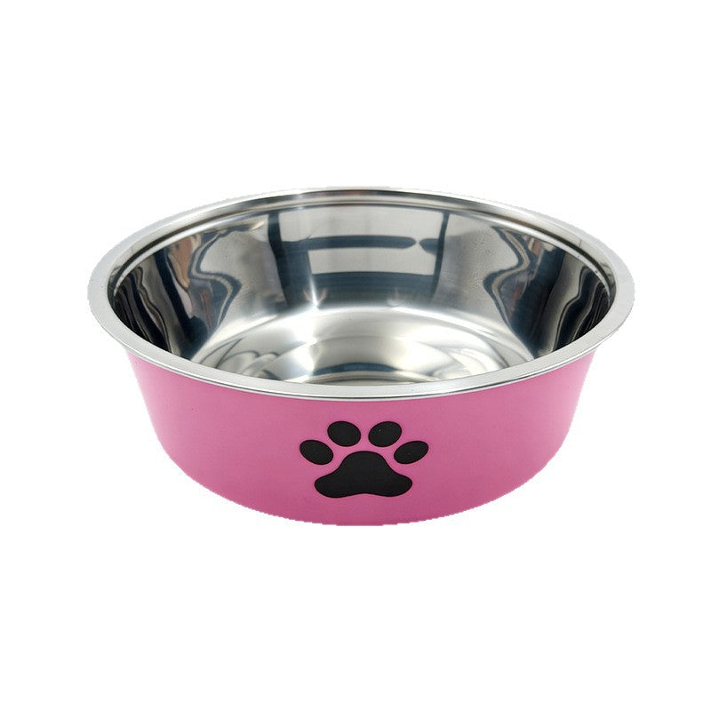 Dual-Layer Stainless Steel Pet Bowl – Removable No-Slip Food And Water Diner