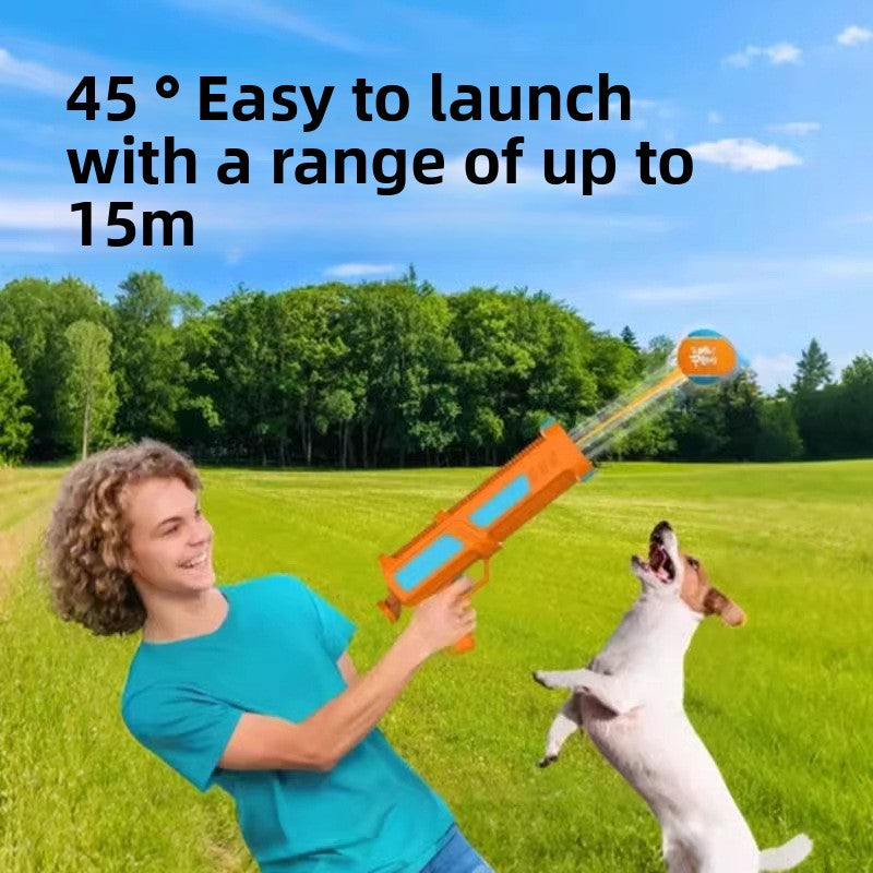 Automatic Interactive Tennis Ball Launcher – Heavy-Duty Bite-Resistant Canine Fitness Thrower