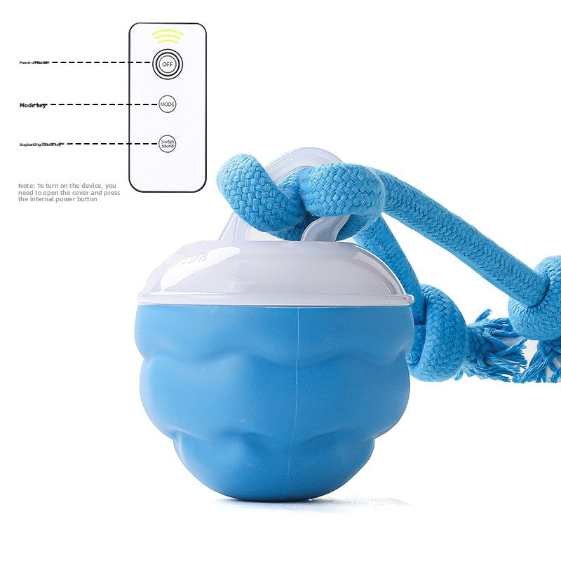 Smart Rechargeable Interactive Dog Ball – Light Sound Bite-Resistant Dental Training Toy