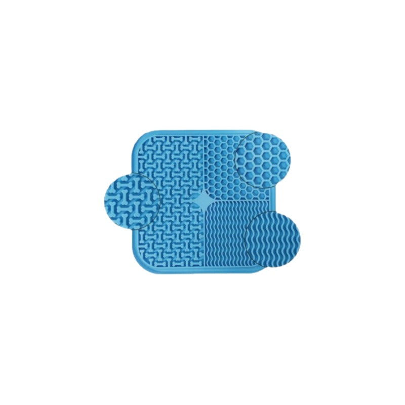 Anti-Anxiety Silicone Pet Licking Mat – Calming Suction-Base Slow Feeder Meal Station