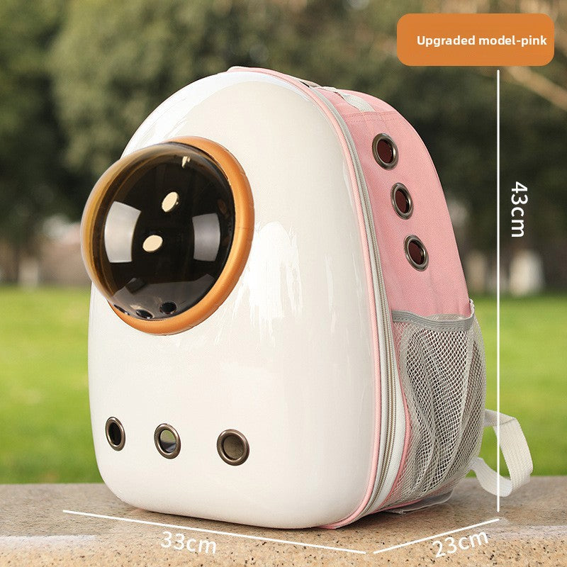 Transparent Bubble Window Pet Carrier Backpack – Breathable Multi-Ventilation Travel Capsule