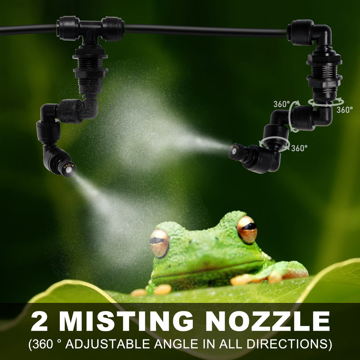 Programmable Reptile Terrarium Misting System – Automatic Smart Timing Humidity Spray Kit