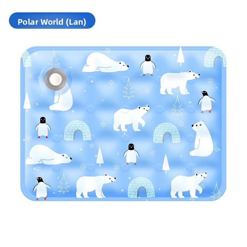 Cartoon Ice Gel Pet Cooling Mat – Scratch-Resistant Summer Weather Heat Dissipation Cushion