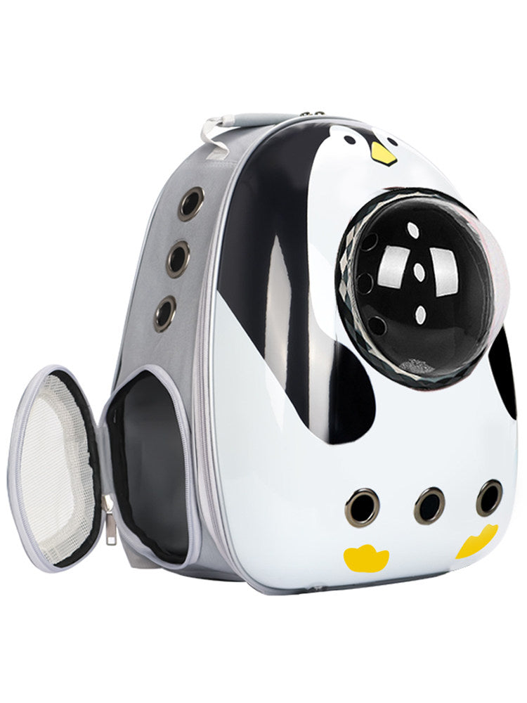 12-Hole Breathable Pet Carrier Backpack – Large-Capacity Heavy-Duty Multi-Ventilation Travel Capsule