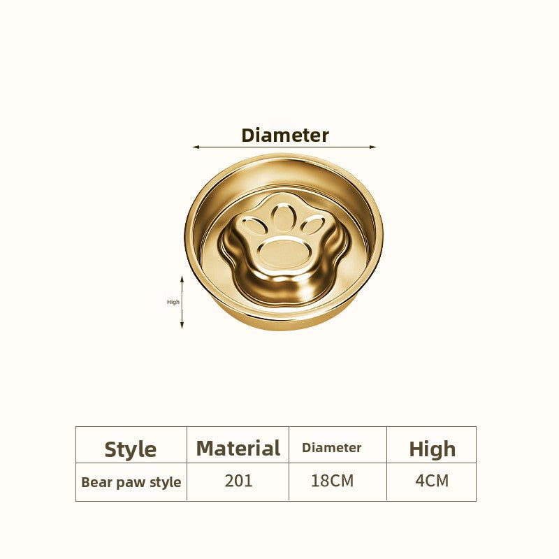 Heavy-Duty Stainless Steel Slow Feeder Bowl – No-Slip Rust-Resistant Anti-Choke Meal Station