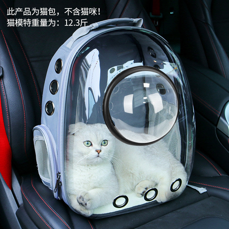 12-Hole Breathable Pet Carrier Backpack – Large-Capacity Heavy-Duty Multi-Ventilation Travel Capsule