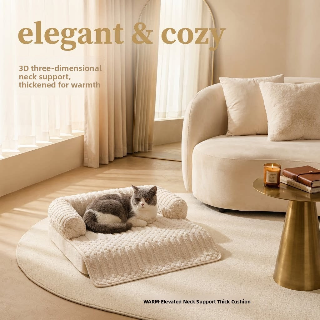 Anti-Slip Breathable Soft Pet Bed Mat – Cloud-Soft Machine Washable Sofa Protector