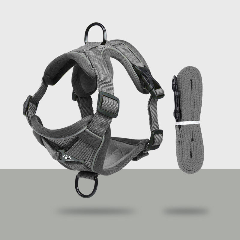 No-Choke Escape-Proof Cat Harness Vest – Breathable Reflective Walking Traction Set