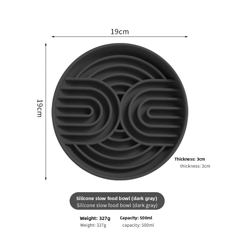 Anti-Choke Silicone Slow Feeder Bowl – Calming Suction-Base Licking Mat Meal Station