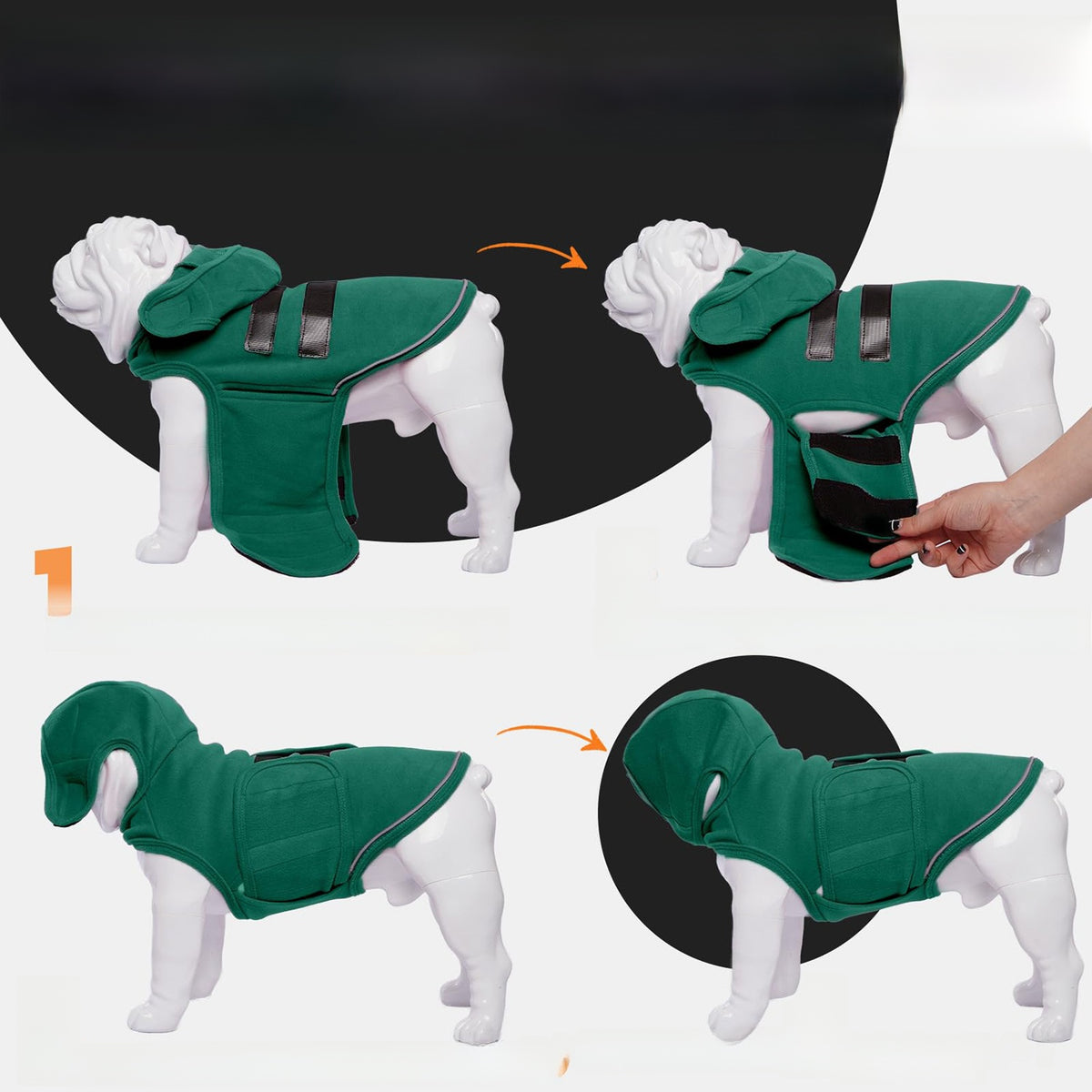 Adjustable Dog Anxiety Relief Vest – Calming Compression Wrap For Thunderstorm Stress