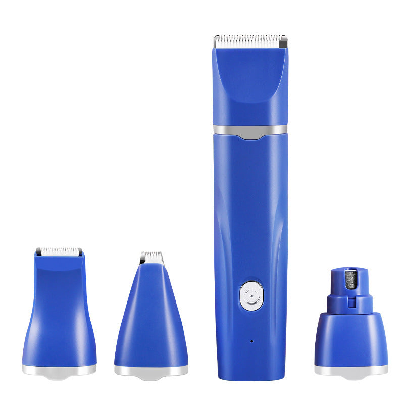 4-in-1 Cordless Pet Grooming Clipper Set – Precision Hair Trimmer And Safety Nail Grinder