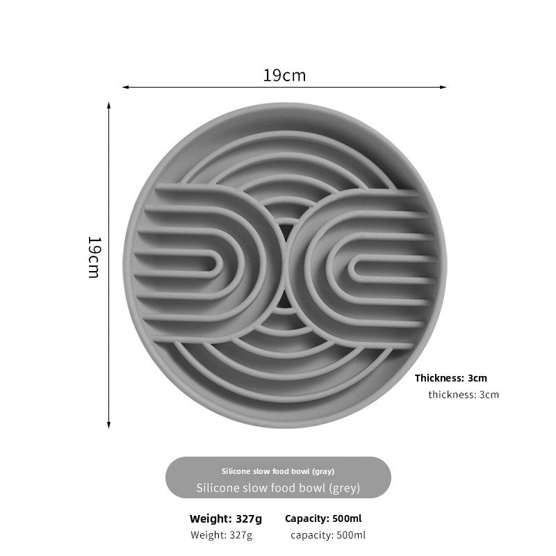 Anti-Choke Silicone Slow Feeder Bowl – Calming Suction-Base Licking Mat Meal Station