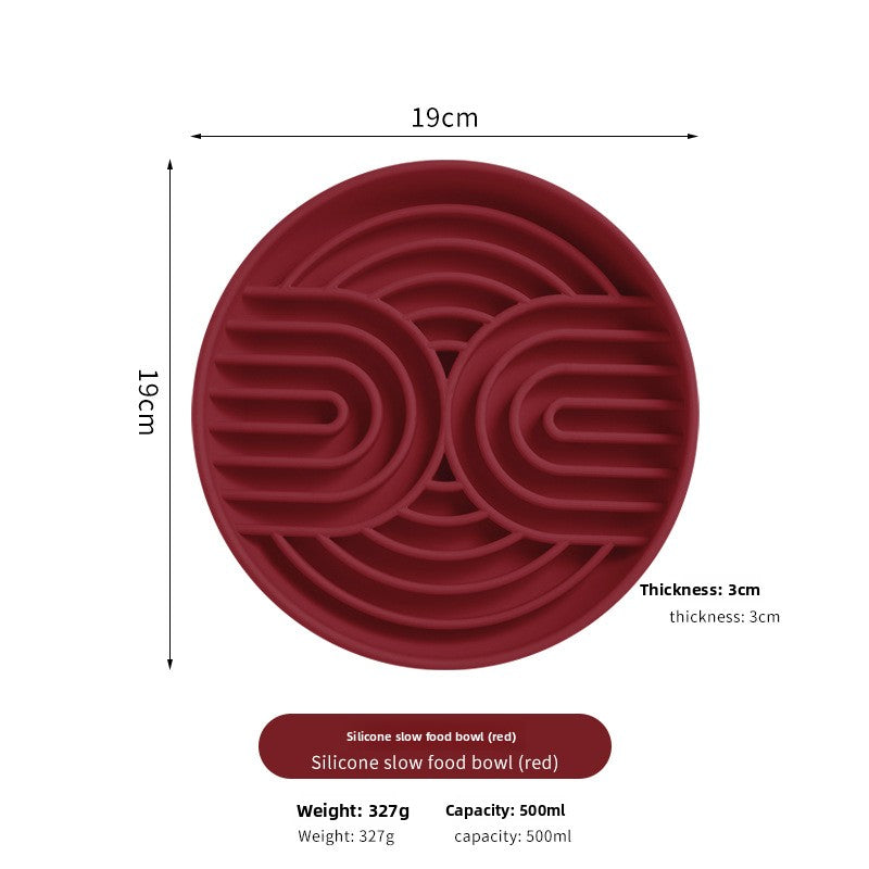 Anti-Choke Silicone Slow Feeder Bowl – Calming Suction-Base Licking Mat Meal Station