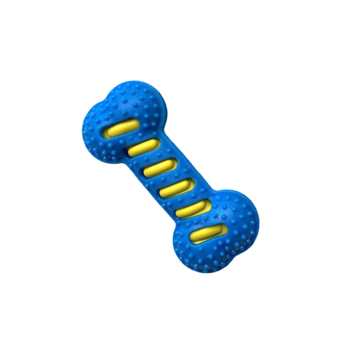 Heavy-Duty Squeaky Bone Dog Toy – Indestructible Rubber Dental Health Boredom Relief