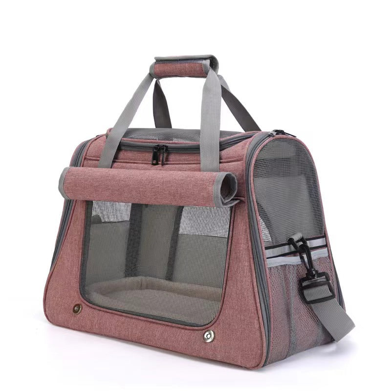 Foldable Breathable Pet Carrier Bag – Versatile Multi-Way Shoulder Strap Travel Backpack