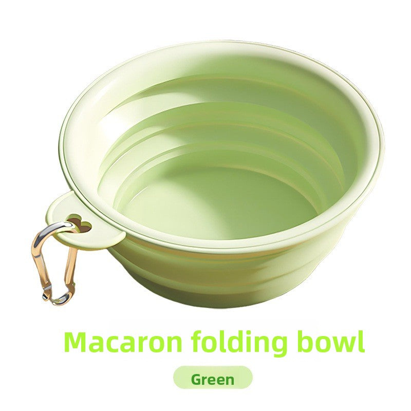 Portable Foldable TPE Pet Bowl – Lightweight Compact Outdoor Travel Food Water Dish