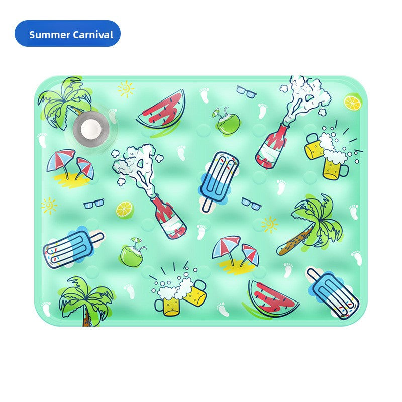 Cartoon Ice Gel Pet Cooling Mat – Scratch-Resistant Summer Weather Heat Dissipation Cushion