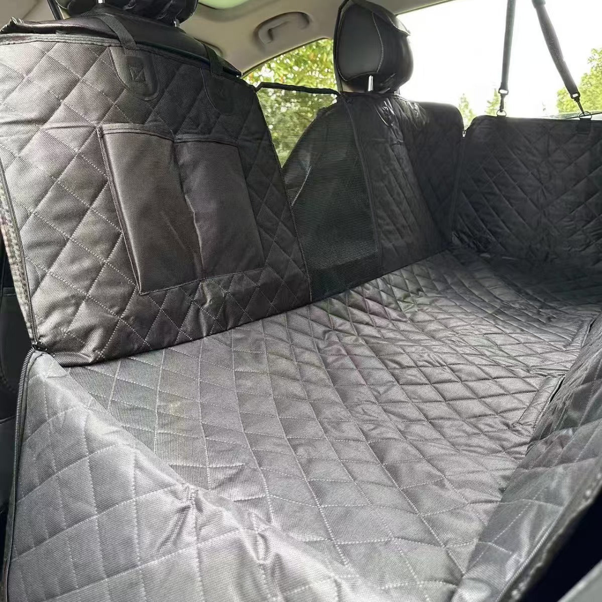 Waterproof Mesh Window Pet Car Seat Mat – Heavy-Duty Anti-Slip Travel Hammock Protector