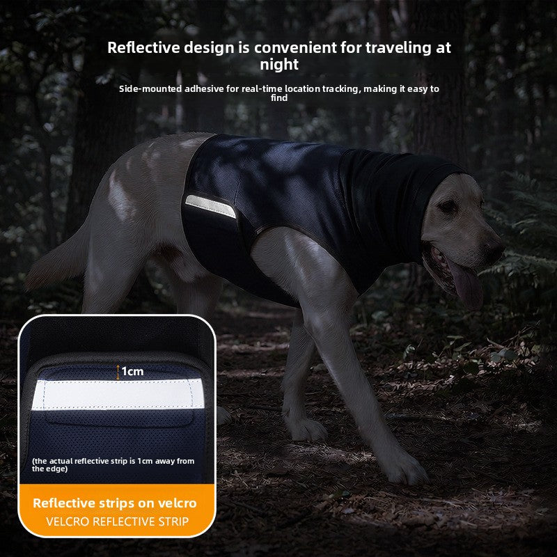Full-Body Calming Dog Anxiety Vest – Breathable Noise Reduction Wrap With Headgear