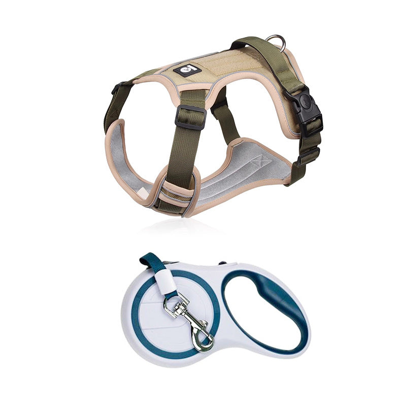 No-Pull Step-In Dog Harness Vest – Explosion-Proof Reflective Everyday Safety Walking Set