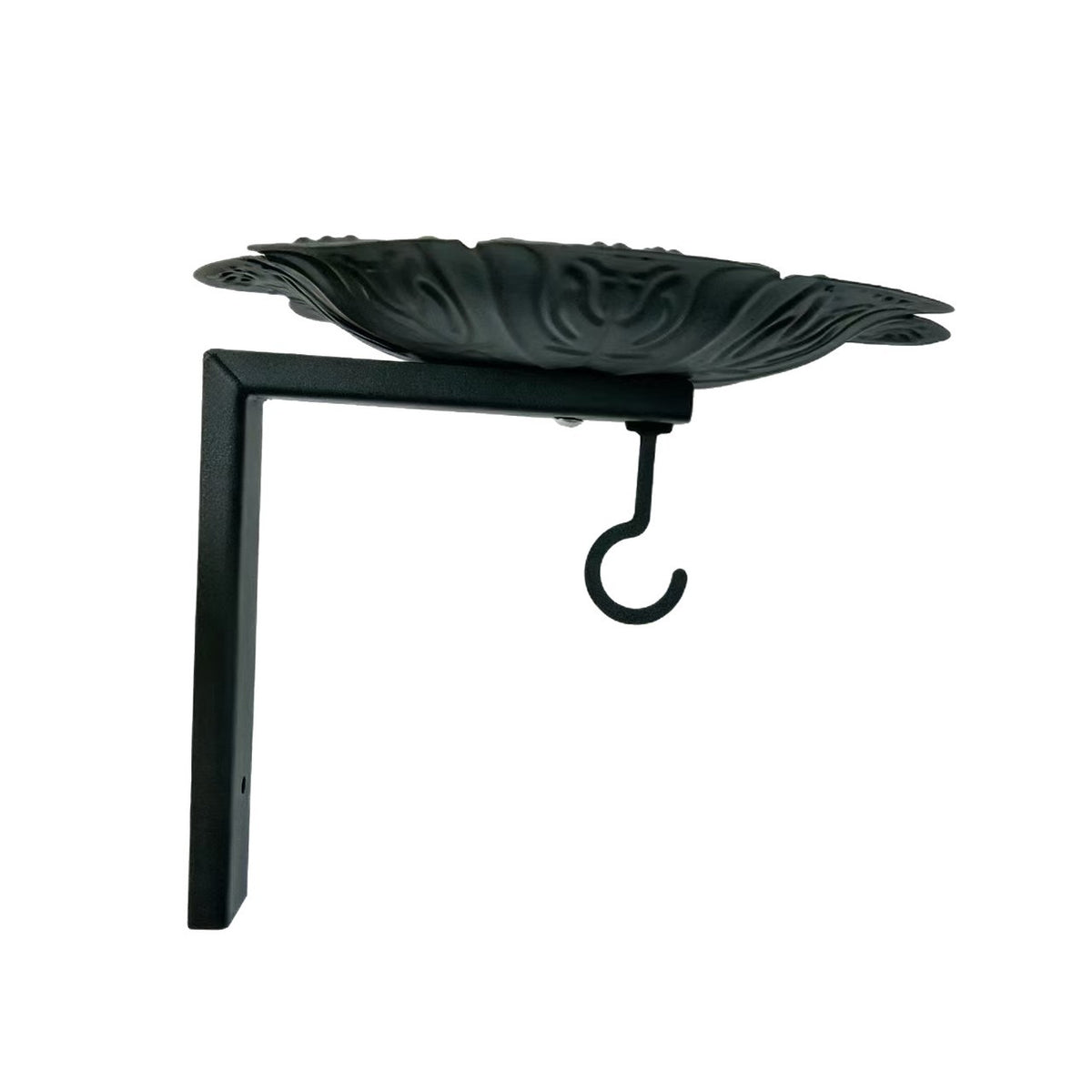 Minimalist Iron Garden Bird Feeder Stand – Elegant Geometric Flower Decorative Hanger