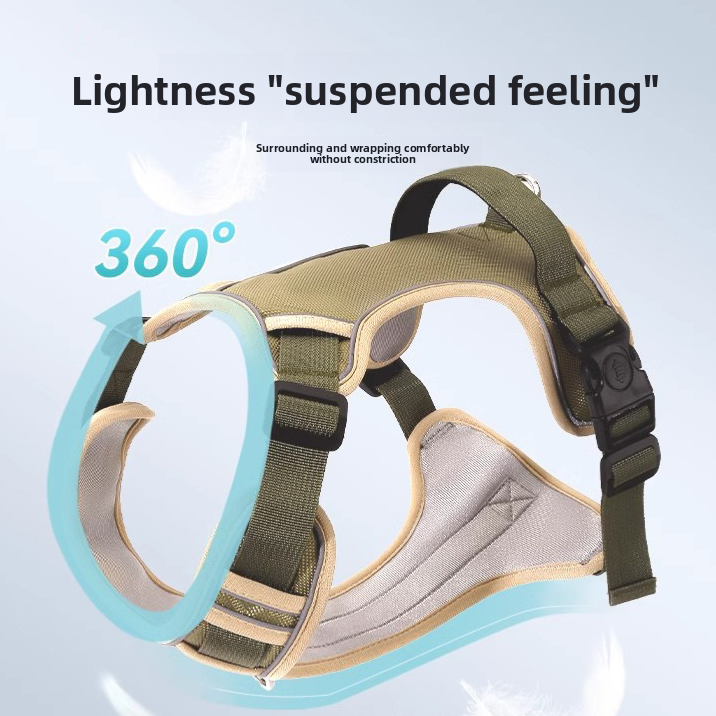 No-Pull Step-In Dog Harness Vest – Explosion-Proof Reflective Everyday Safety Walking Set
