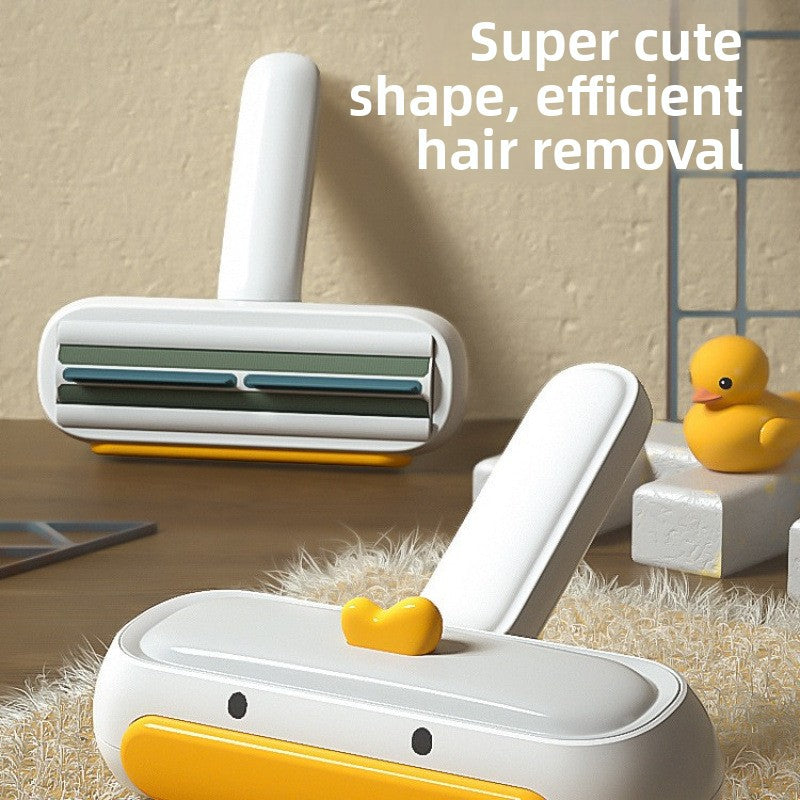 Reusable Electrostatic Pet Hair Remover Roller – Multi-Surface Bed Carpet Fur Adsorption Brush