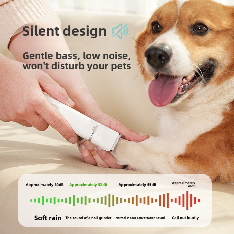 4-in-1 Cordless Pet Grooming Clipper Set – Precision Hair Trimmer And Safety Nail Grinder