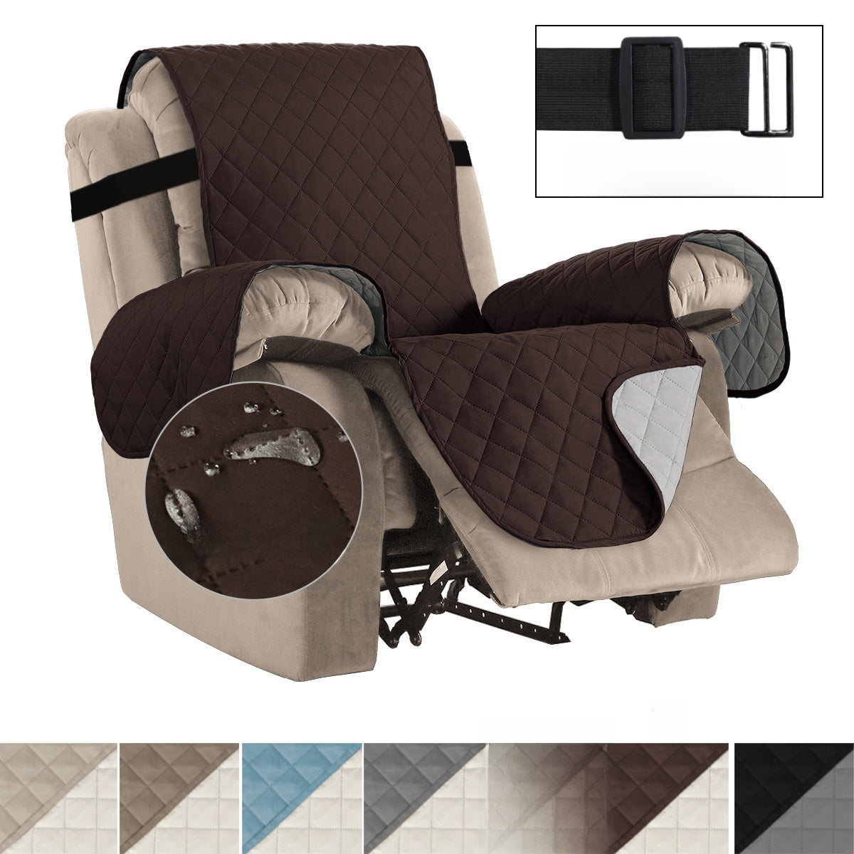 Waterproof Recliner Sofa Protective Cover – Stretch Universal Non-Stick Fur Pet Cushion