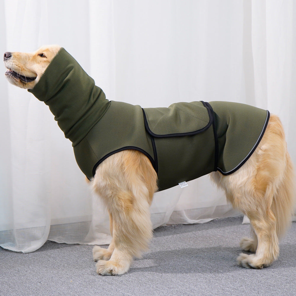 Full-Coverage Hooded Dog Anxiety Vest – Calming Pressure Wrap For Thunderstorm Stress