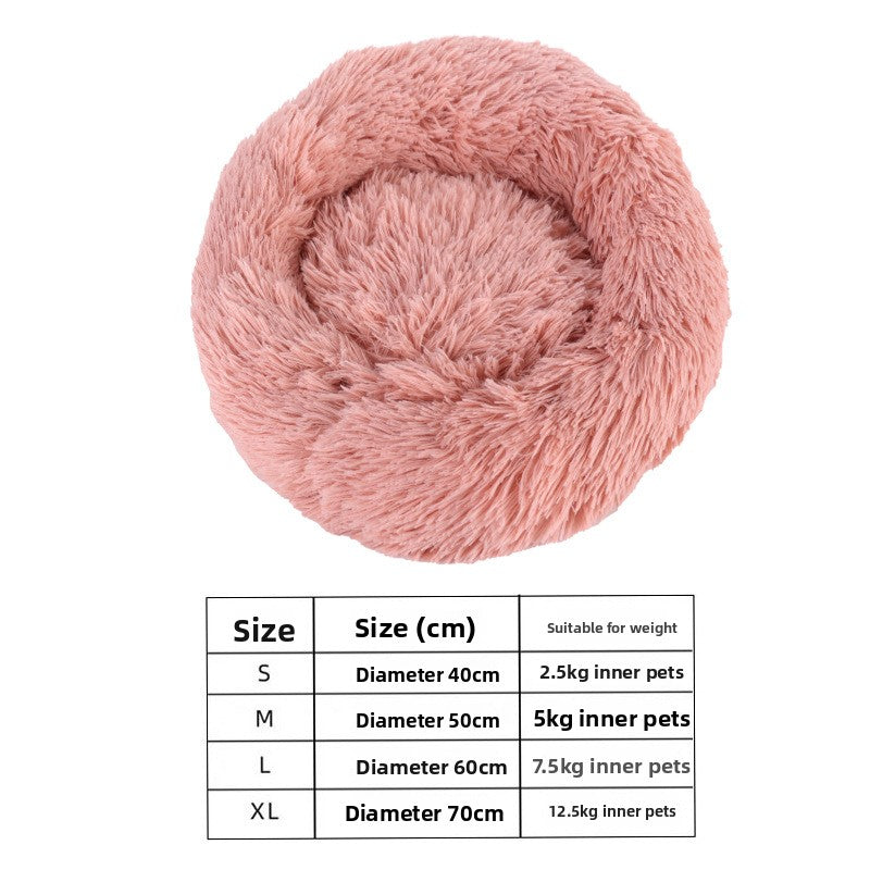 Semi-Enclosed Shell Shape Pet Cave Bed – Deep Sleep Insulating Plush Velvet Lounger