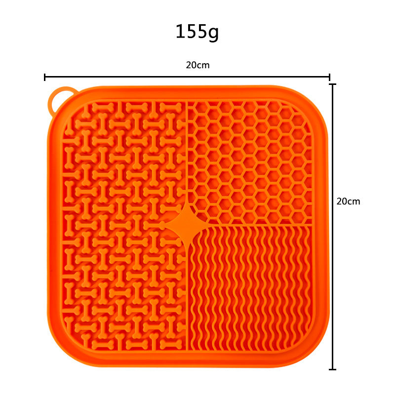 Anti-Anxiety Silicone Pet Licking Mat – Calming Suction-Base Slow Feeder Meal Station