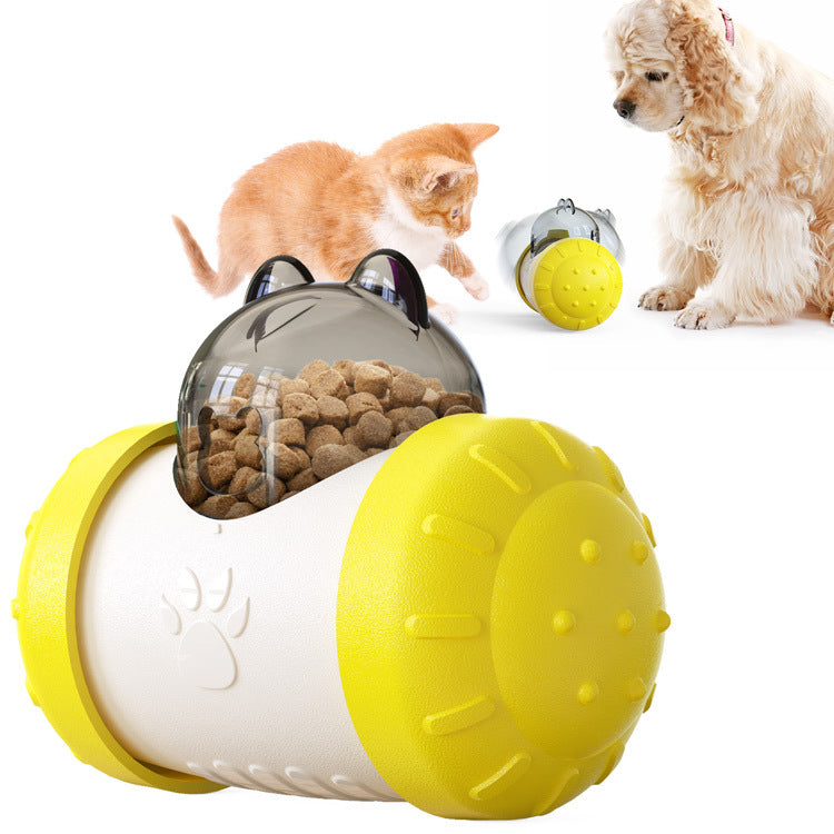 Wobble Ball Interactive Slow Feeder – Spill-Proof Mental Stimulation Treat Dispensing Toy