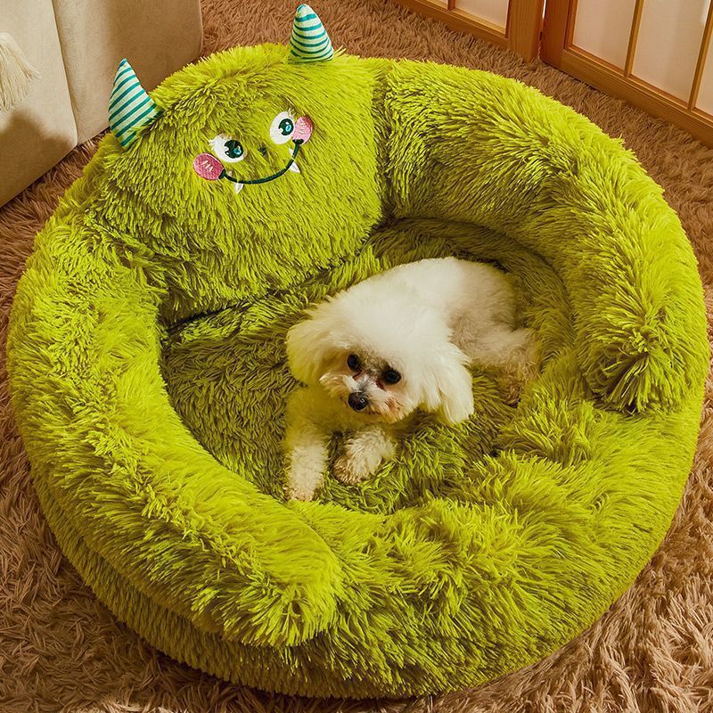 Elevated Thickened Four-Seasons Pet Nest – Washable Multi-Cat Lounge Bed