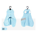 Quick-Drying Hooded Pet Bath Towel – Ultra-Absorbent Soft Coral Fleece Wrap