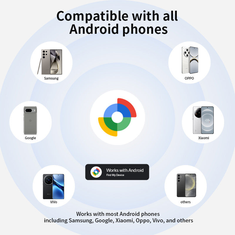 Universal Dual-System Bluetooth Pet Tracker – Apple Find My & Google Android Smart Tag