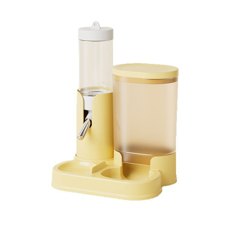 2-in-1 Automatic Hamster Food Feeder Waterer – Anti-Spill Small Pet Dispenser Station