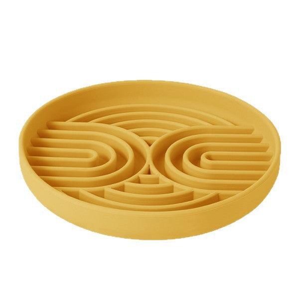 Anti-Choke Silicone Slow Feeder Bowl – Calming Suction-Base Licking Mat Meal Station