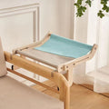 Versatile Wooden Hanging Cat Hammock – Multi-Mount Window Balcony and Bedside Cradle