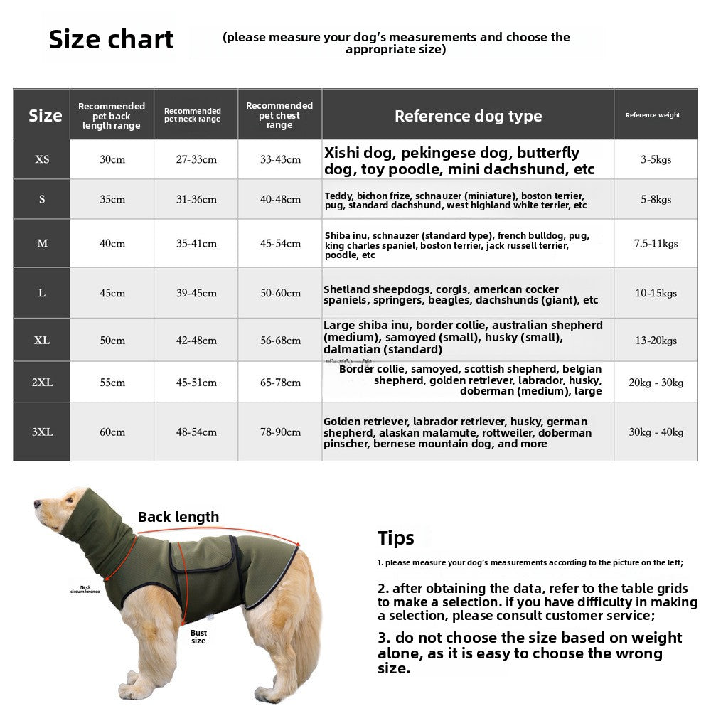 Full-Coverage Hooded Dog Anxiety Vest – Calming Pressure Wrap For Thunderstorm Stress