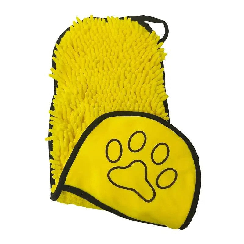 Super Absorbent Chenille Pet Bath Towel – Soft Quick-Dry Grooming Drying Blanket
