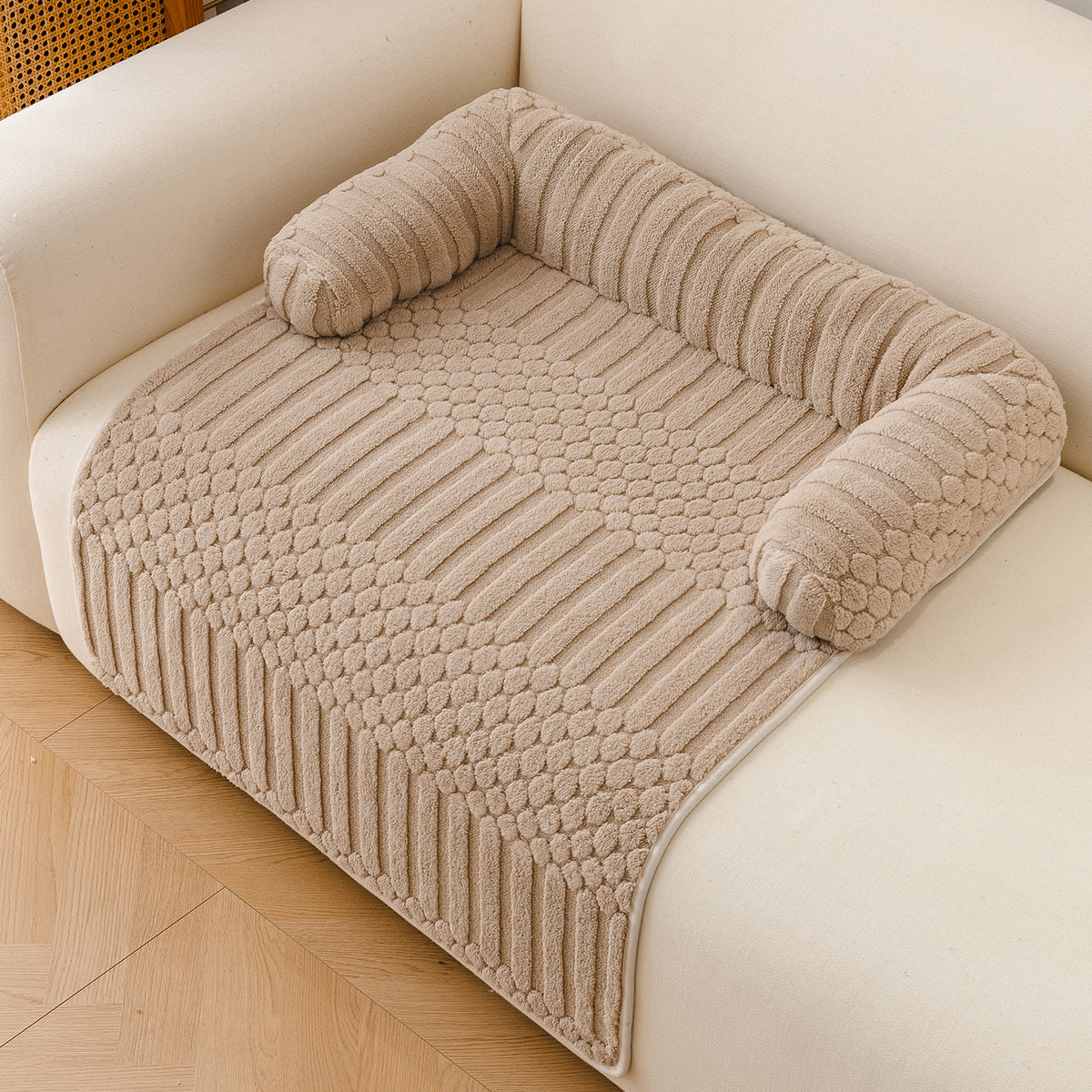 Anti-Slip Breathable Soft Pet Bed Mat – Cloud-Soft Machine Washable Sofa Protector
