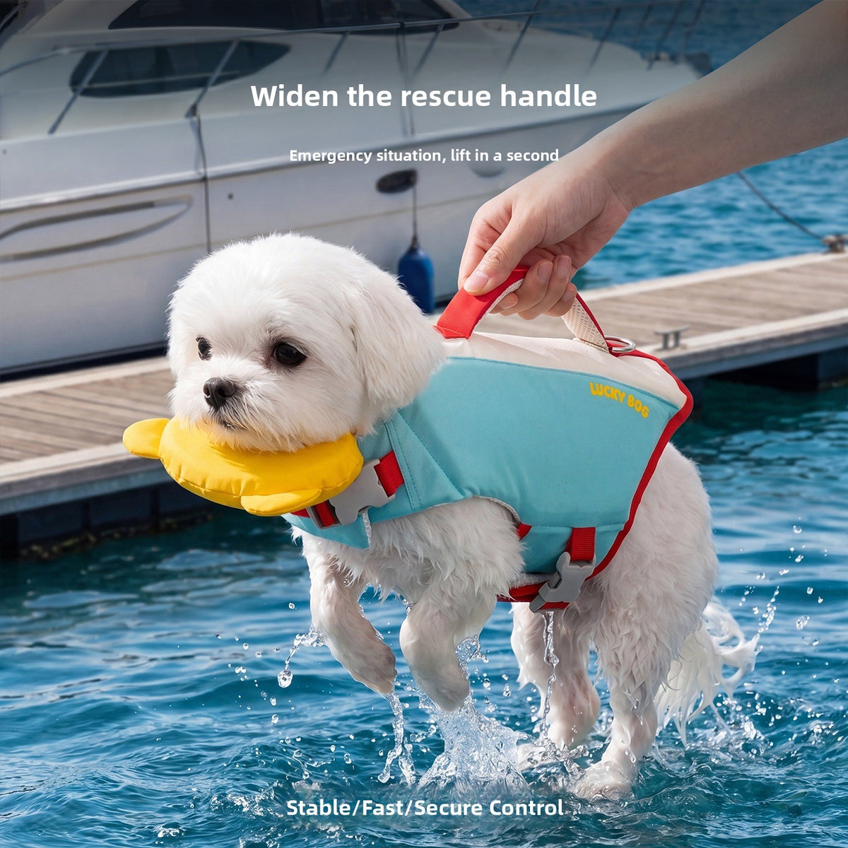 Super Buoyancy Dog Swimming Vest – Adjustable Temperature Regulating Water Flotation Jacket